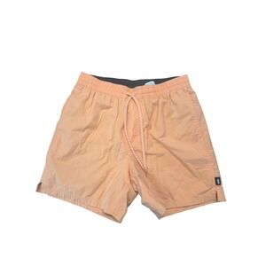 Vans Range Relaxed Elastic Shorts Men's Medium‎ Orange Causal Cotton Stretch